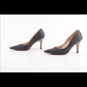 MANOLO BLAHNIK polka dot heels